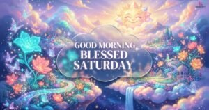 Good Morning Blessed Saturday
