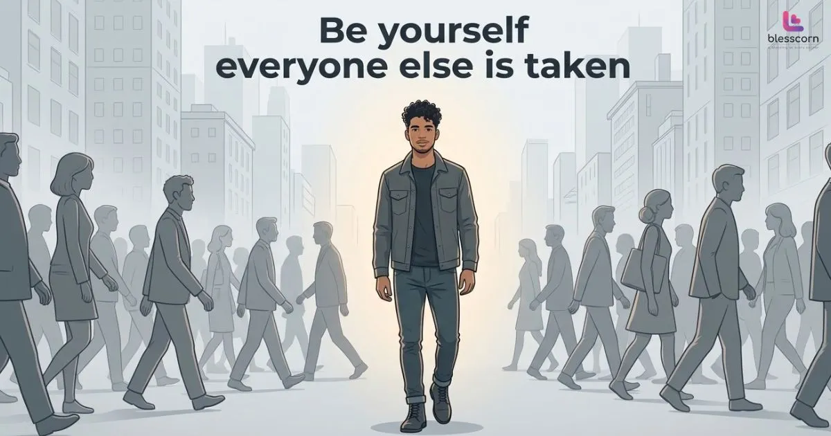 Be yourself everyone else is taken