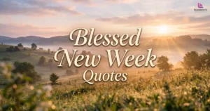 Blessed New Week Quotes: